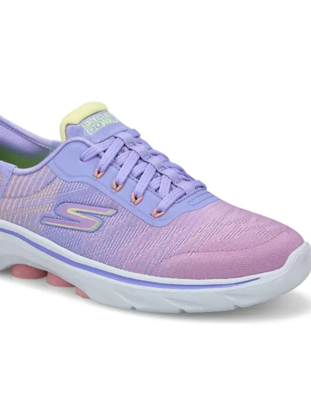 Size 7.0, BNIB Skechers Go Walk 7 Women, Lavender Multi - Picture 2 of 6